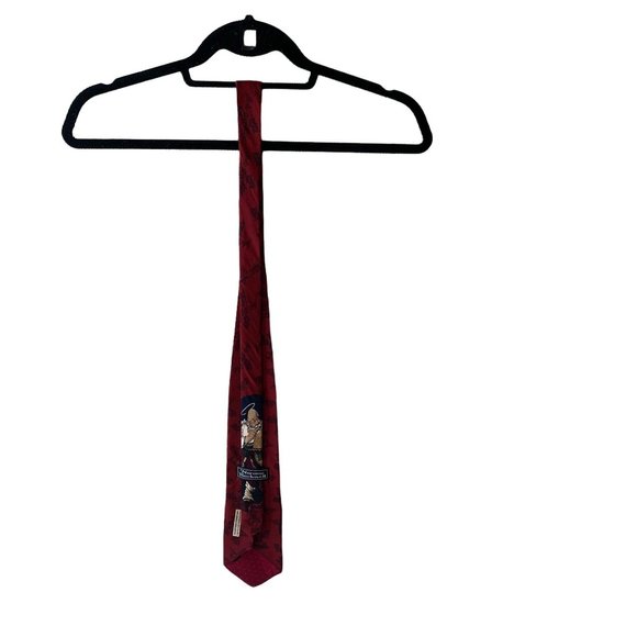 Vintage Norman Rockwell Silk Santa Tie - Picture 2 of 9